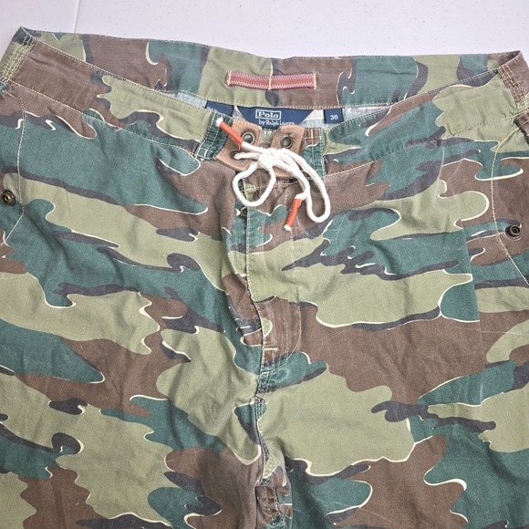 Vintage POLO RALPH LAUREN Men's Size 36 Camo Shorts -1175 - Picture 1 of 6